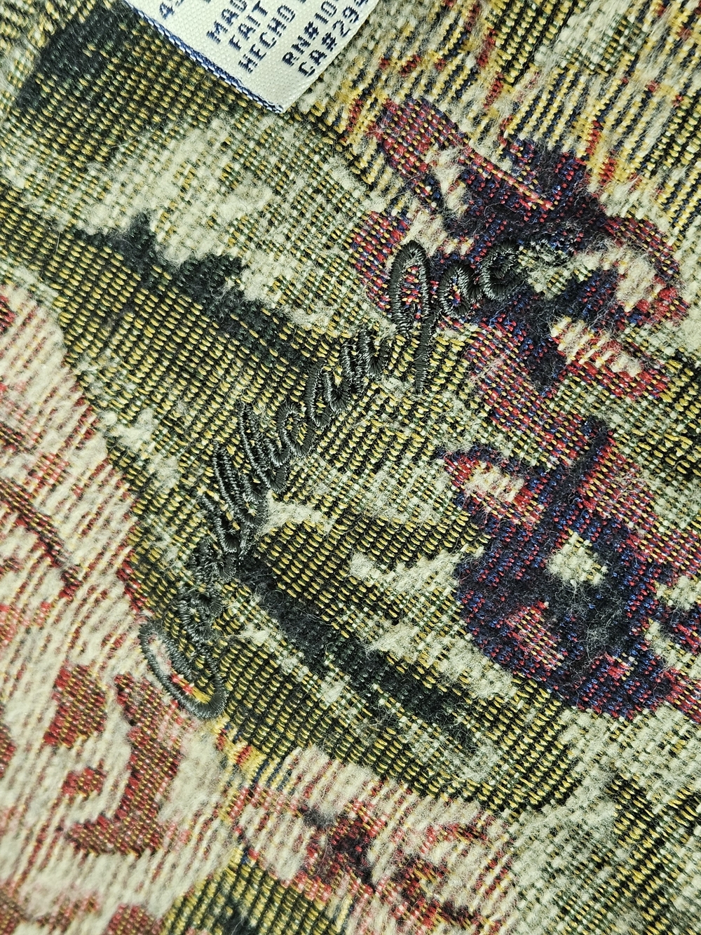 Caribbean Joe Floral Tapestry Jacket Small Cottagecore Boho Like New - Picture 6 of 10